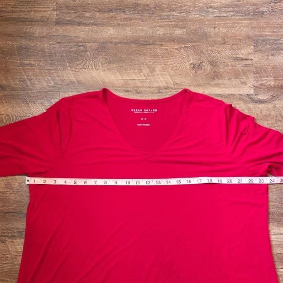 Susan Graver Pink Long Sleeve Blouse Relaxed Fit - Picture 6 of 9